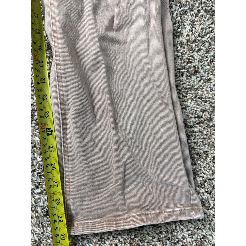 Flying Monkey Womens High Rise Utility Straight Leg Jeans Mauve Pink Size 28 - Picture 5 of 7